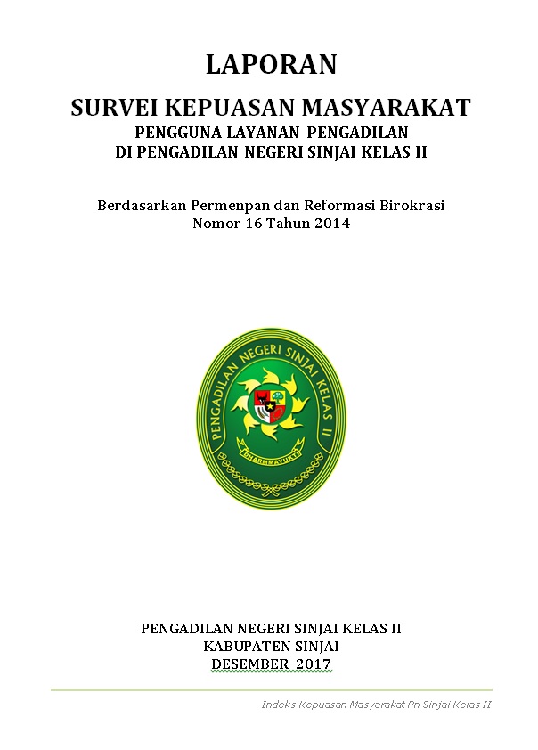 Laporan suvei kepuasan