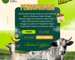 PENGUMUMAN LIBUR IDUL ADHA 2025