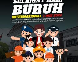 Selamat Hari Buruh 1 Mei 2026