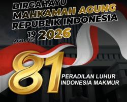 Selamat HUT ke-81 Mahkamah Agung RI 19 Agustus 2026