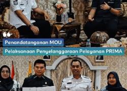 Penandatanganan MOU terkait peningkatan pelayanan hukum kepada masyarakat